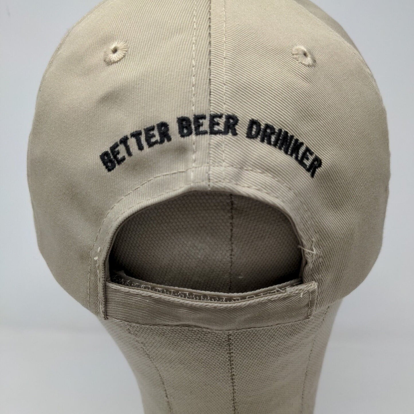 Rock Bottom Mug Club Men's Hat Tan Adjustable Slideback Embroidered Logo