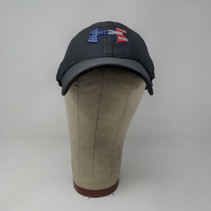 Under Armour Freedom Fitted Hat Size M/L Black Embroidered Patriotic Logo