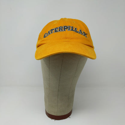 CAT Caterpillar Malaga Slideback Hat Embroidered Spell Out Yellow