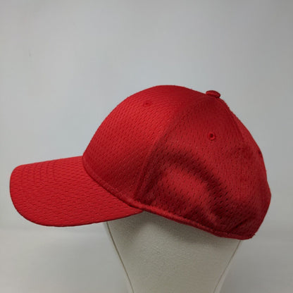 Otto Men's Strapback Hat Red Size OSFM 100% Polyester Adjustable