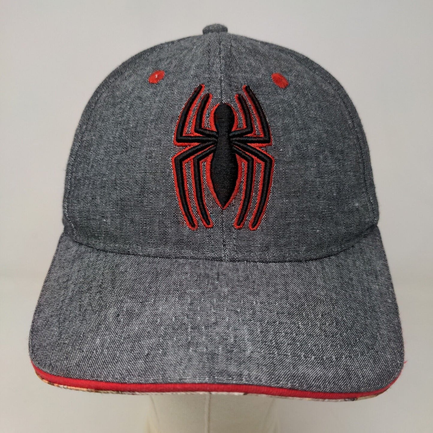 Marvel Kids Boy's Spiderman Snapback Hat Gray OS Embroidered Big Logo