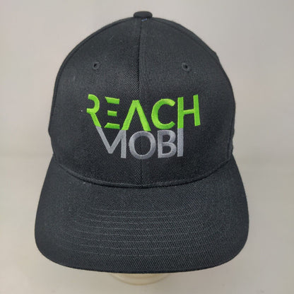 Flexfit Men's Reach Mobi Fitted Hat Black Size S-M Embroidered Logo