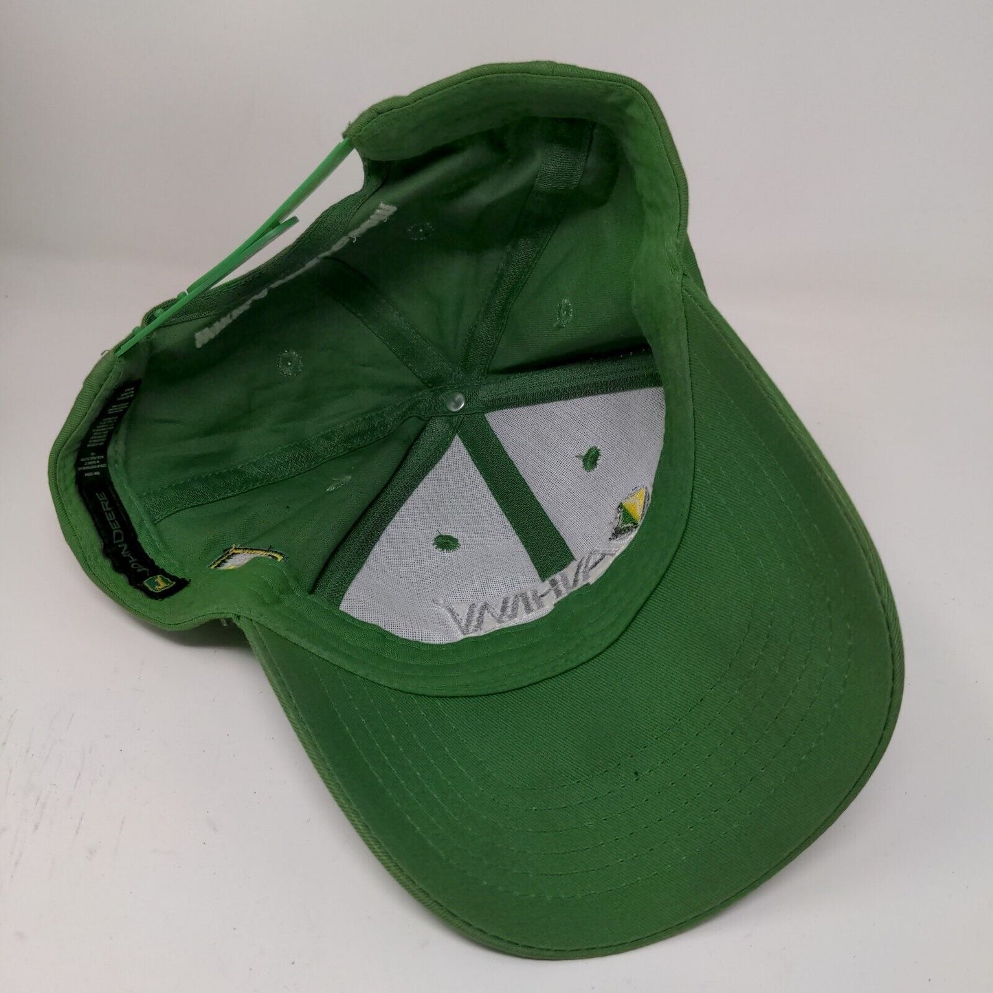 John Deere AHW Snapback Hat Green OSFA Embroidered Spell Out Logo