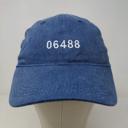 Authentic Pigment Men's Slideback Hat Blue Adjustable Connecticut ZIP 06488