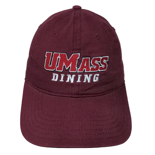 Otto UMass University of Massachusetts Slideback Hat Red OSFM Embroidered Logo