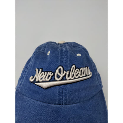 Youth Sun Products New Orleans Hat Strapback Adjustable Blue Embroidered