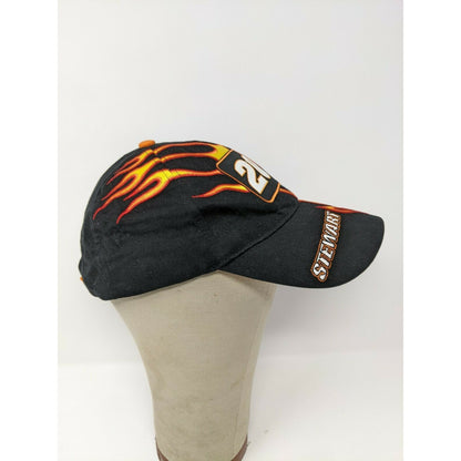 Tony Stewart #20 Strapback Hat Embroidered Flames Winners Circle NASCAR