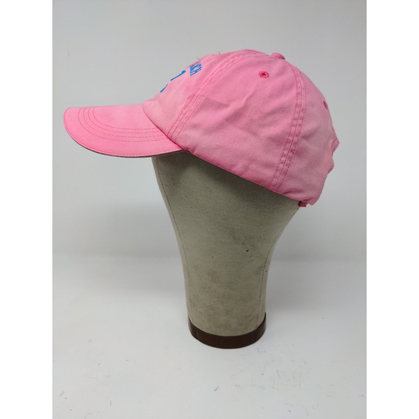 Anvil Madeira Beach Florida Strapback Hat Pink Embroidered Spell Out