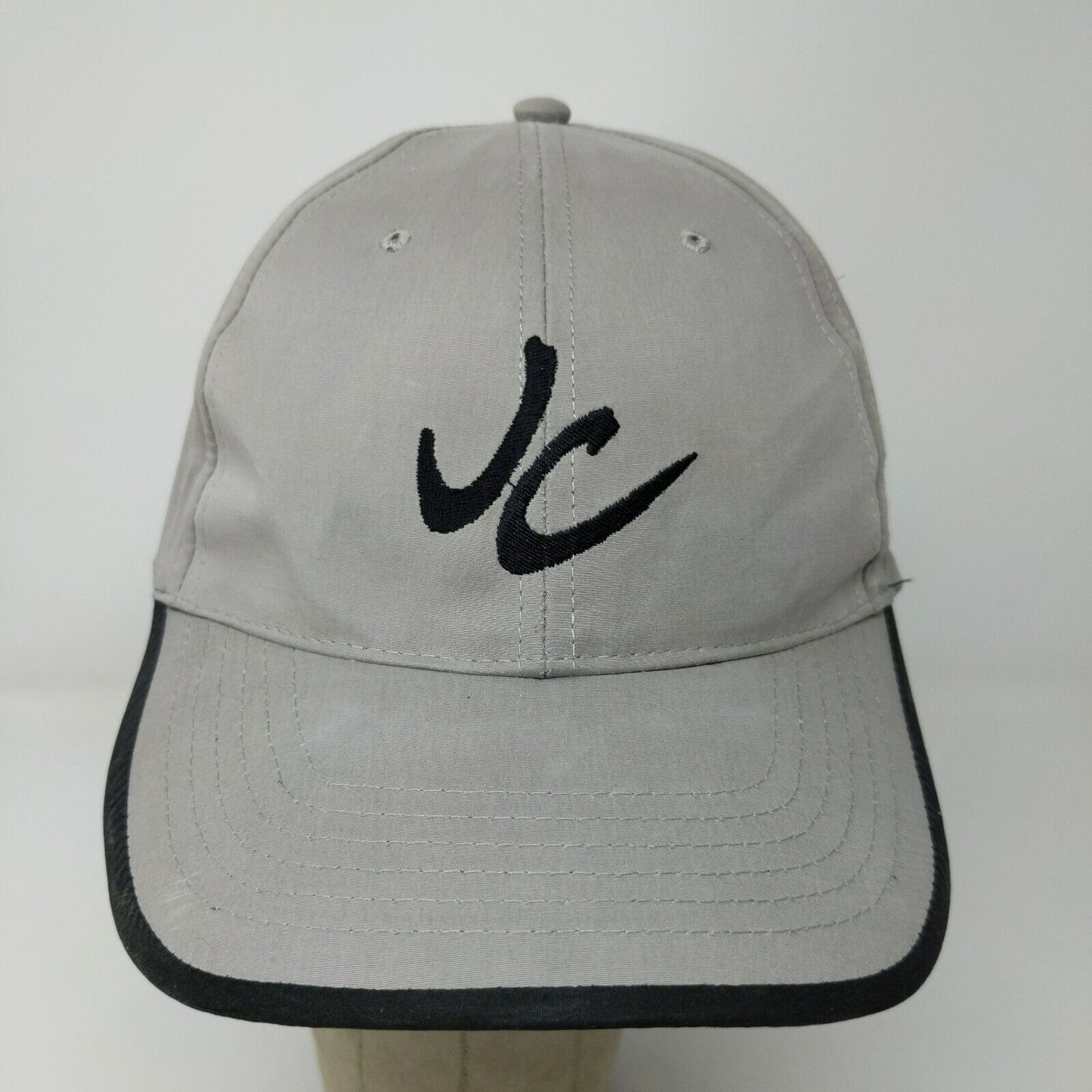 JC Pontoon Men's Slideback Hat Gray Adjustable Embroidered Logo