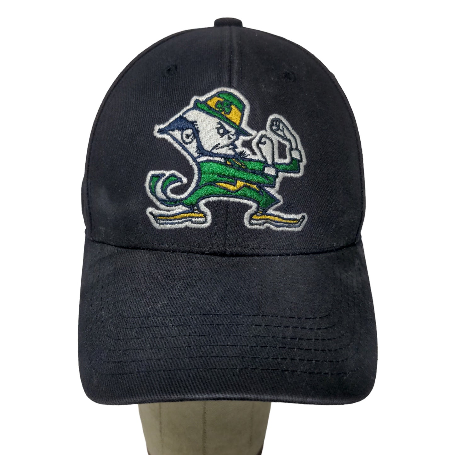 Captivating Headwear Notre Dame Fighting Irish Strapback Hat Blue Embroidered