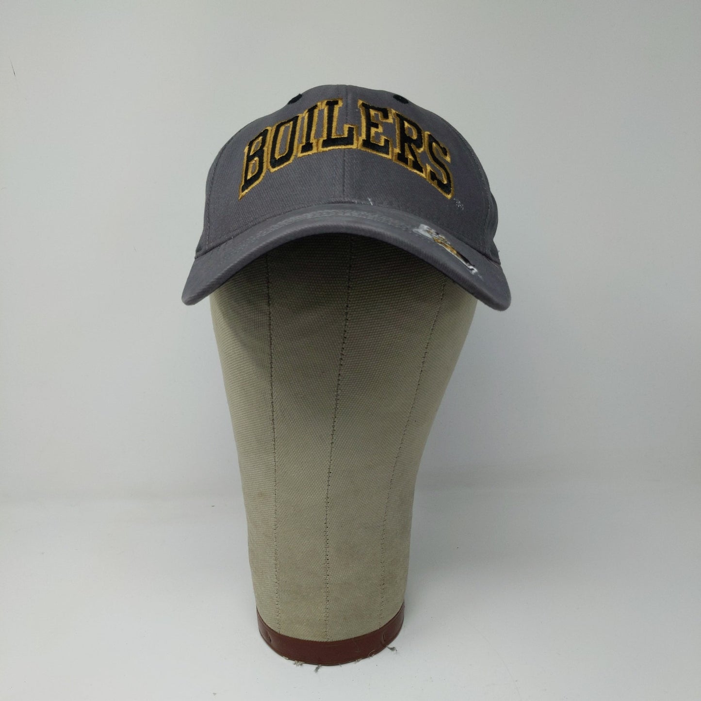 Captivating Headgear Silver Series Purdue Boilermakers Strapback Hat Embroidered