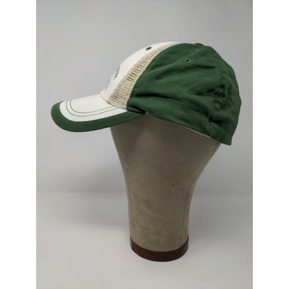 Retro John Deere Moline Ill Fitted Hat Green White Perfect Fit OSFM