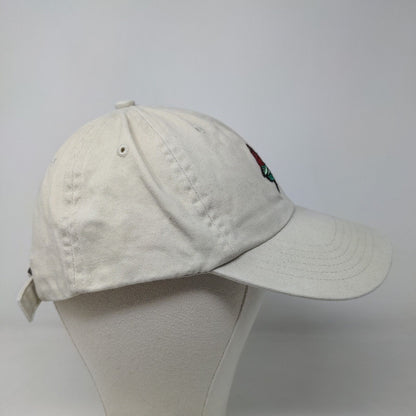 Head Shot Men's Slideback Hat Tan Size OSFM Embroidered Rose Logo