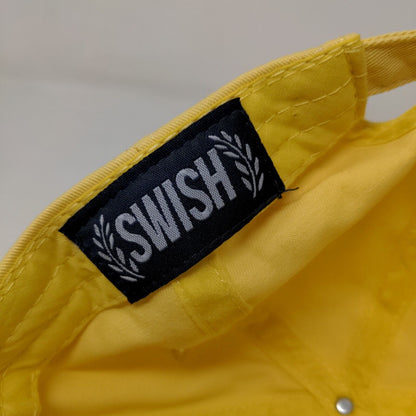 Swish Men's Slideback Hat Yellow Embroidered Babe Logo Tulip