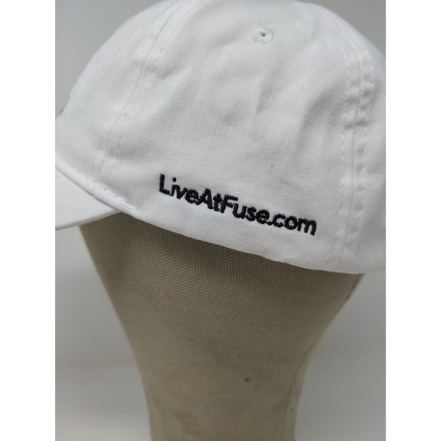 Live at Fuse Purdue Dorm Slideback Hat Embroidered Logo White