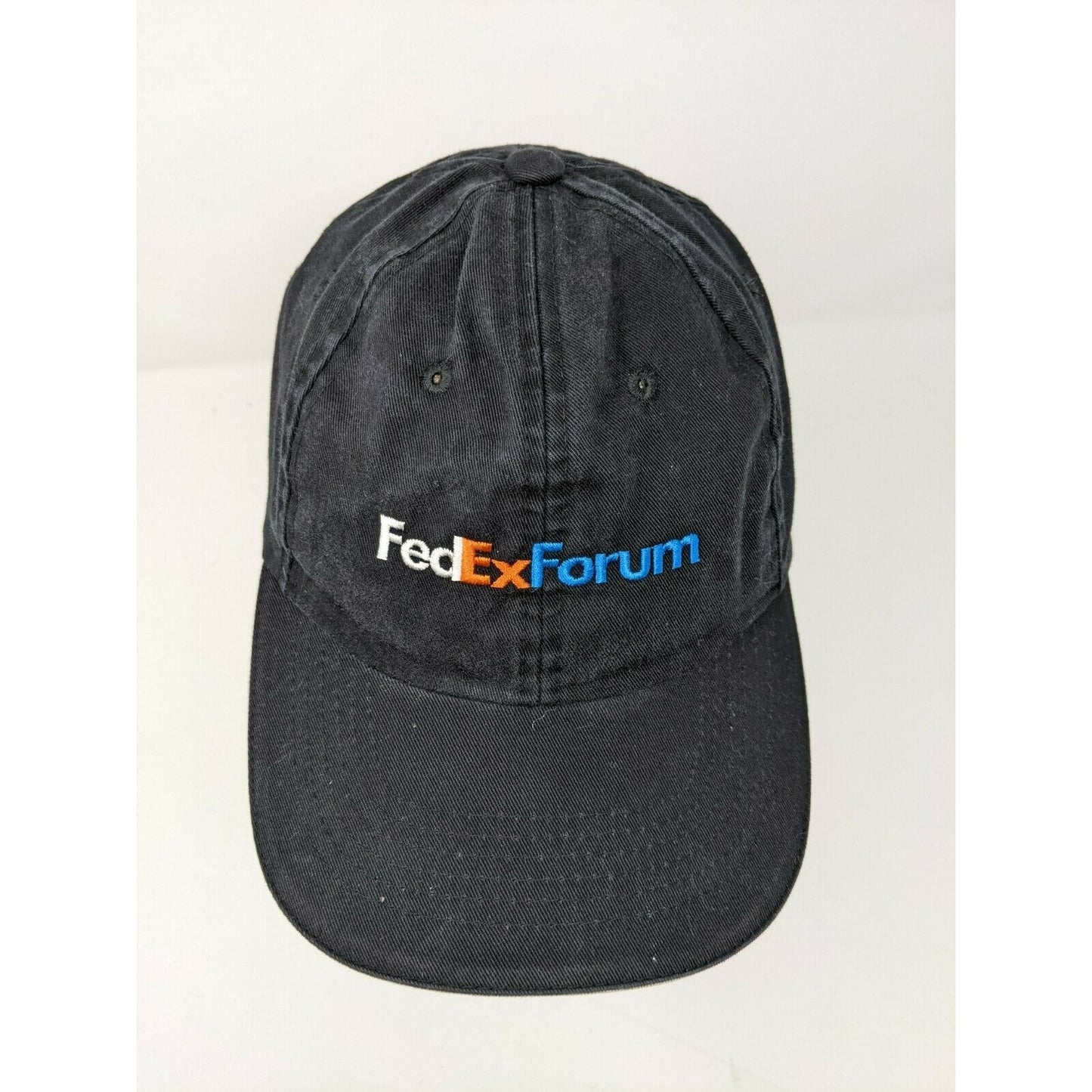 FedEx Forum Hat Embroidered Logo Strapback Black OSFA