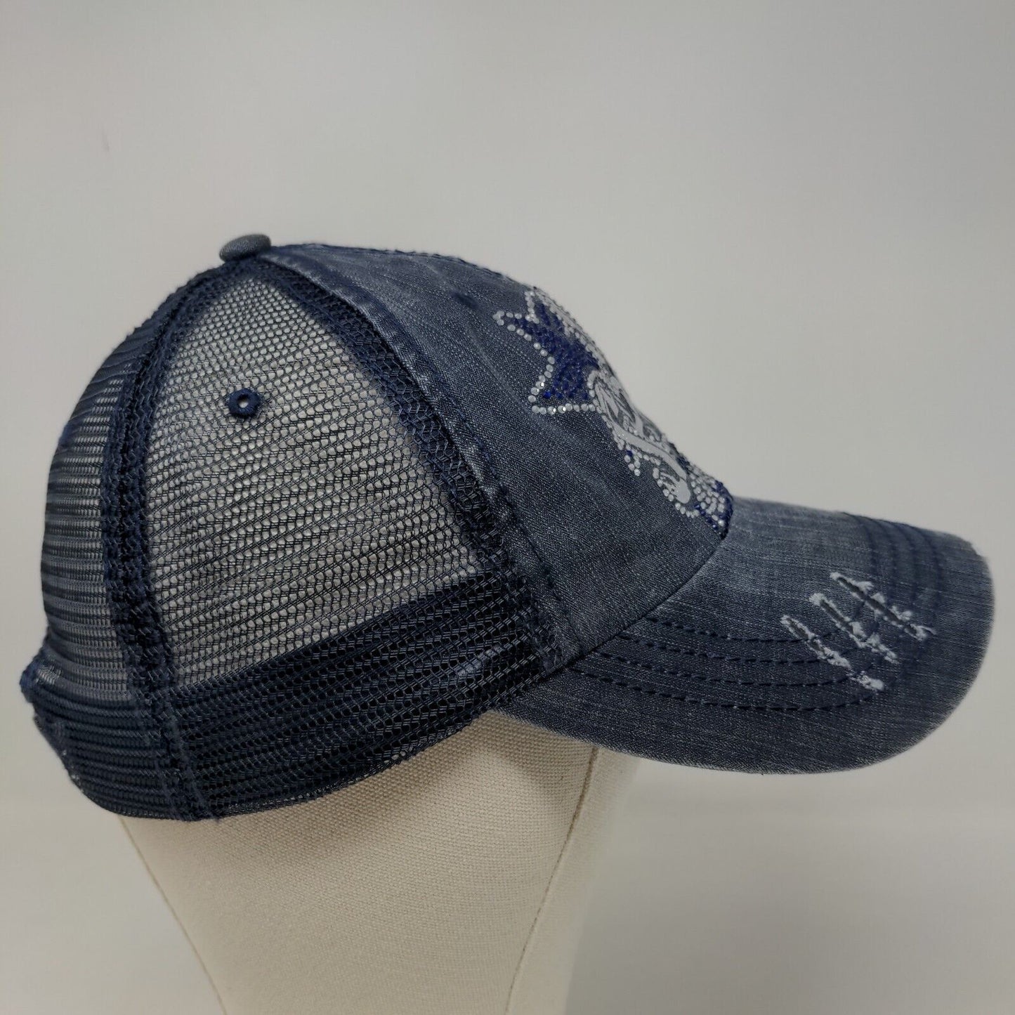 SI Spirit All Stars Women's Strapback Mesh Back Hat Blue OSFAS Shiny Graphic