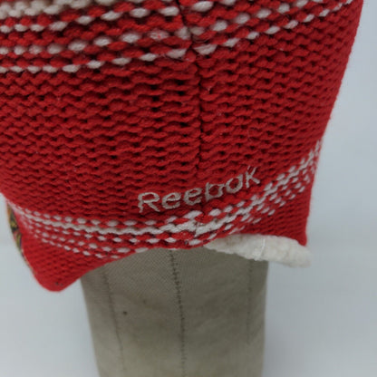 Reebok Face Off NHL Men's Beanie Hat Red OSFA Striped Chicago Blackhawks