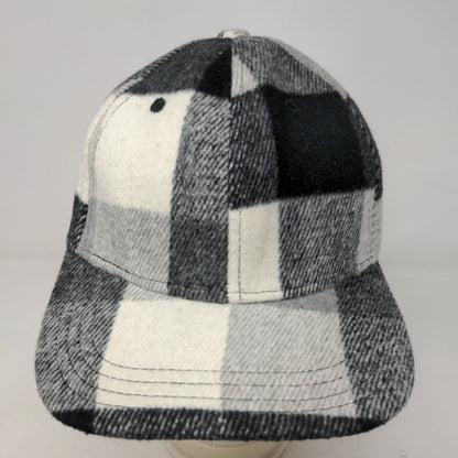 Unbranded Men's Slideback Hat Multicolor Check Pattern Wool Blend