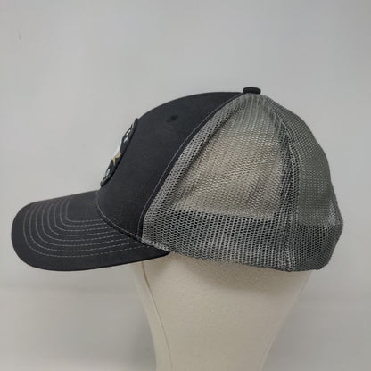 Richardson Men's Snapback Mesh Back Hat Black Gray Adjustable Goose Island Beer