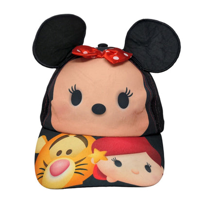 Disney Tsum Tsum Girls Snapback Hat Multicolor Minnie Mouse Ears 100% Cotton