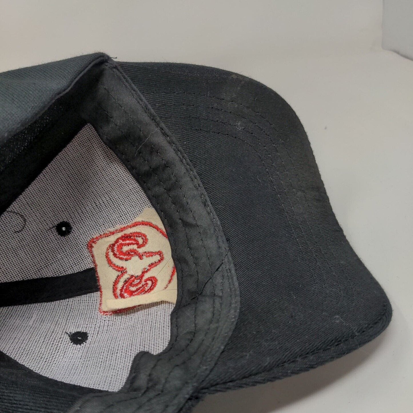 Dodge Ram Men's Strapback Hat Black Red OSFA Embroidered Logo 100% Cotton