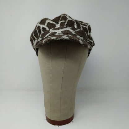 Angela & William Cheetah Print Pattern Hat Brown White OSFA Logo