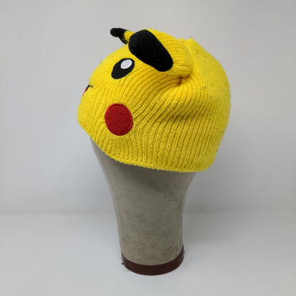 Adult Pokemon Pikachu Face With Ears Beanie One Size Fits Most Official 2016