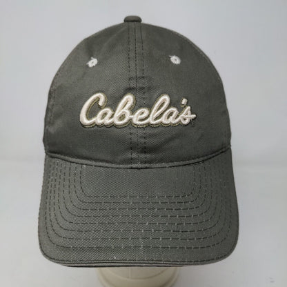 Cabela's Men's Slideback Hat Gray Beige Size OSFM Embroidered Logo