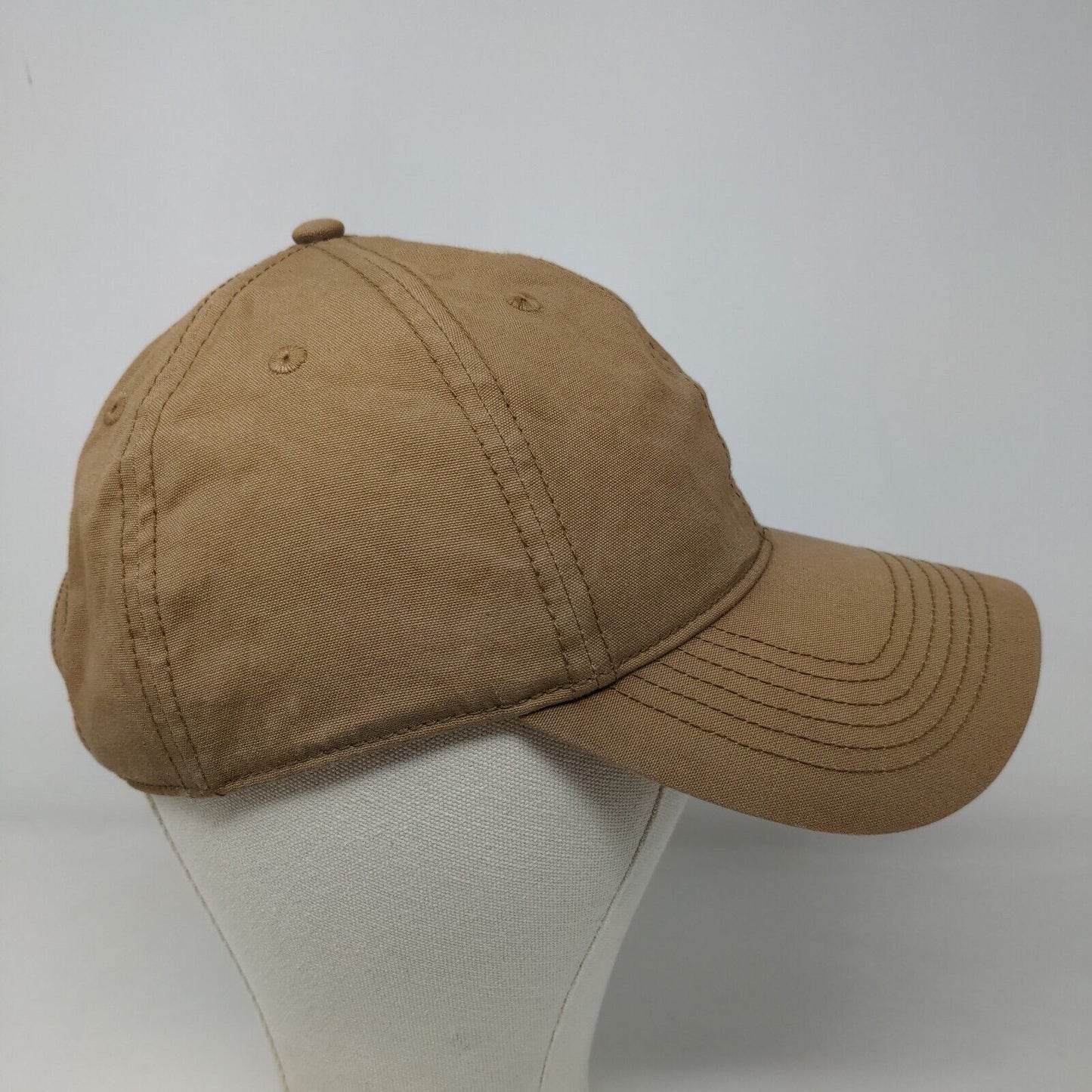 Brandy Melville Women's Slideback Hat Tan Size OS Blank 100% Cotton