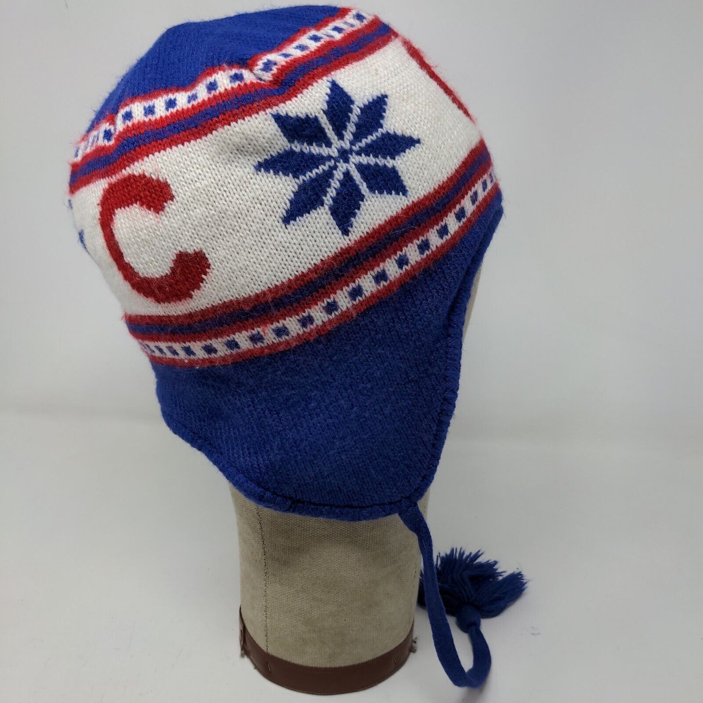 47 Brand Boys Chicago Cubs Knit Beanie Hat Blue White Embroidered Logo