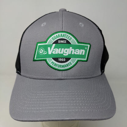 Vaughan Men's Fitted Hat Gray Size L/XL Embroidered Logo Cotton Blend