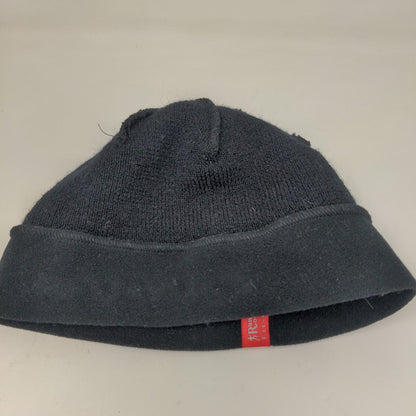 Running Room Men's Knit Beanie Hat Black Size OS 100% Acrylic Embroidered Canada