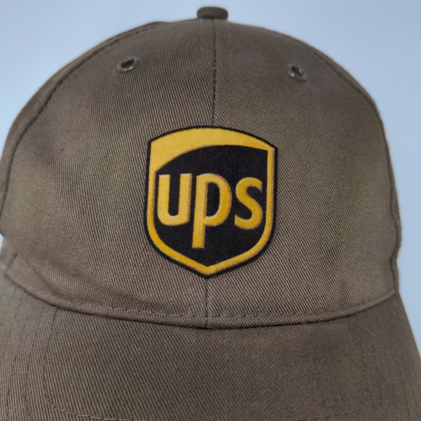 TwinHill Mens Snapback UPS Hat Brown Adjustable Logo PolyCotton