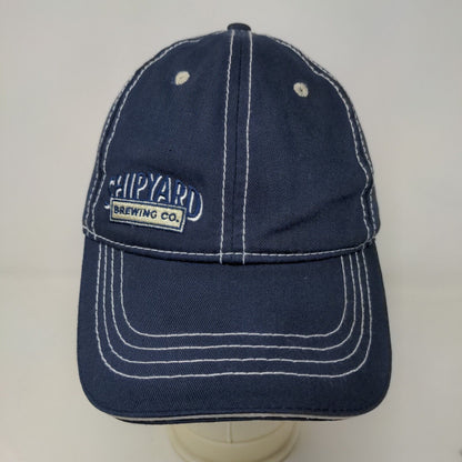 Shipyard Brewing Co Men's Snapback Hat Blue Adjustable Embroidered Logo