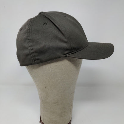 Yupoong Men's FlexFit JDK Fitted Hat Gray Size L/XL Embroidered Logo