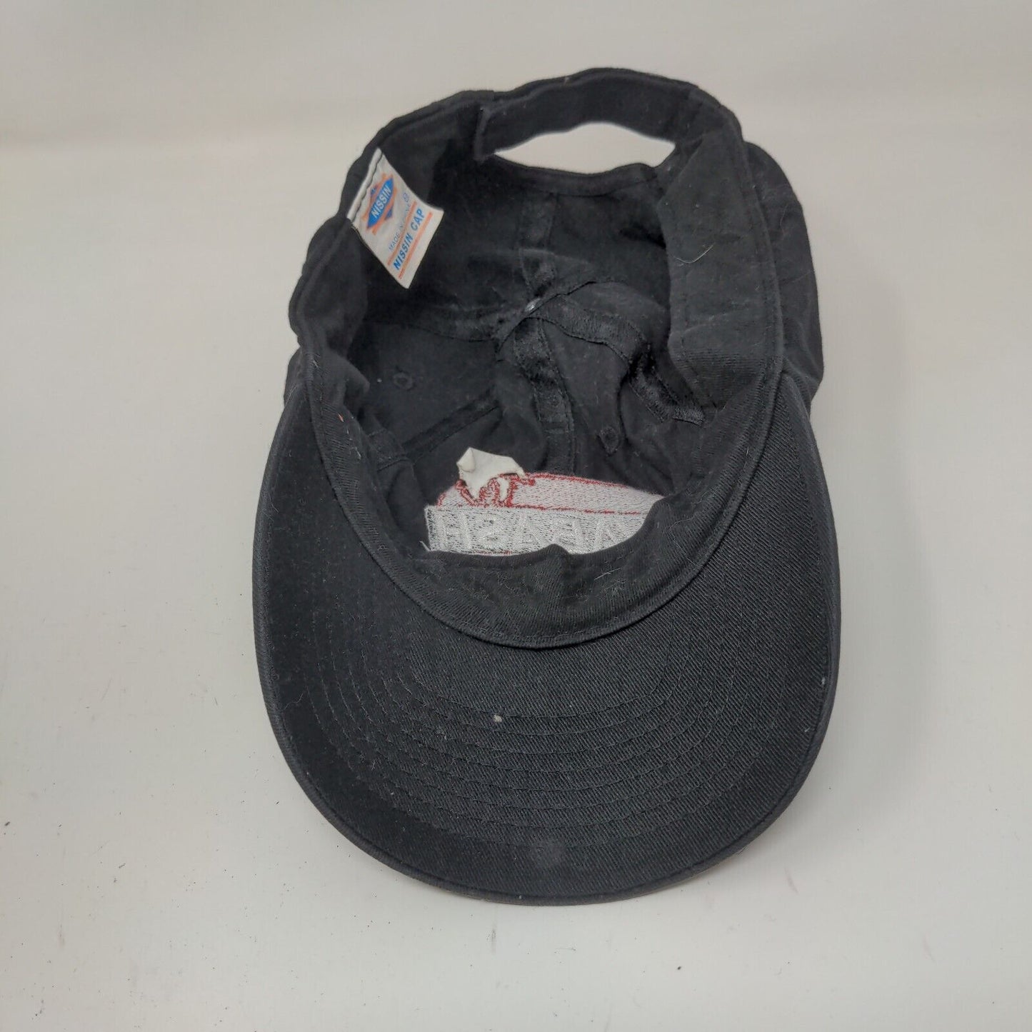 Nissin Wabash National Men's Strapback Hat Black Embroidered Logo