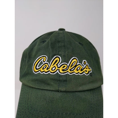 Cabelas Outdoor Outfitter Slideback Hat Green Embroidered Logo OSFA Adjustable