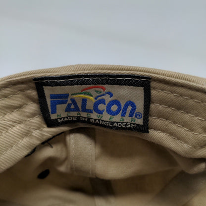 Falcon Men's MacDonald Machinery Case Slideback Hat Tan Adjustable Embroidered