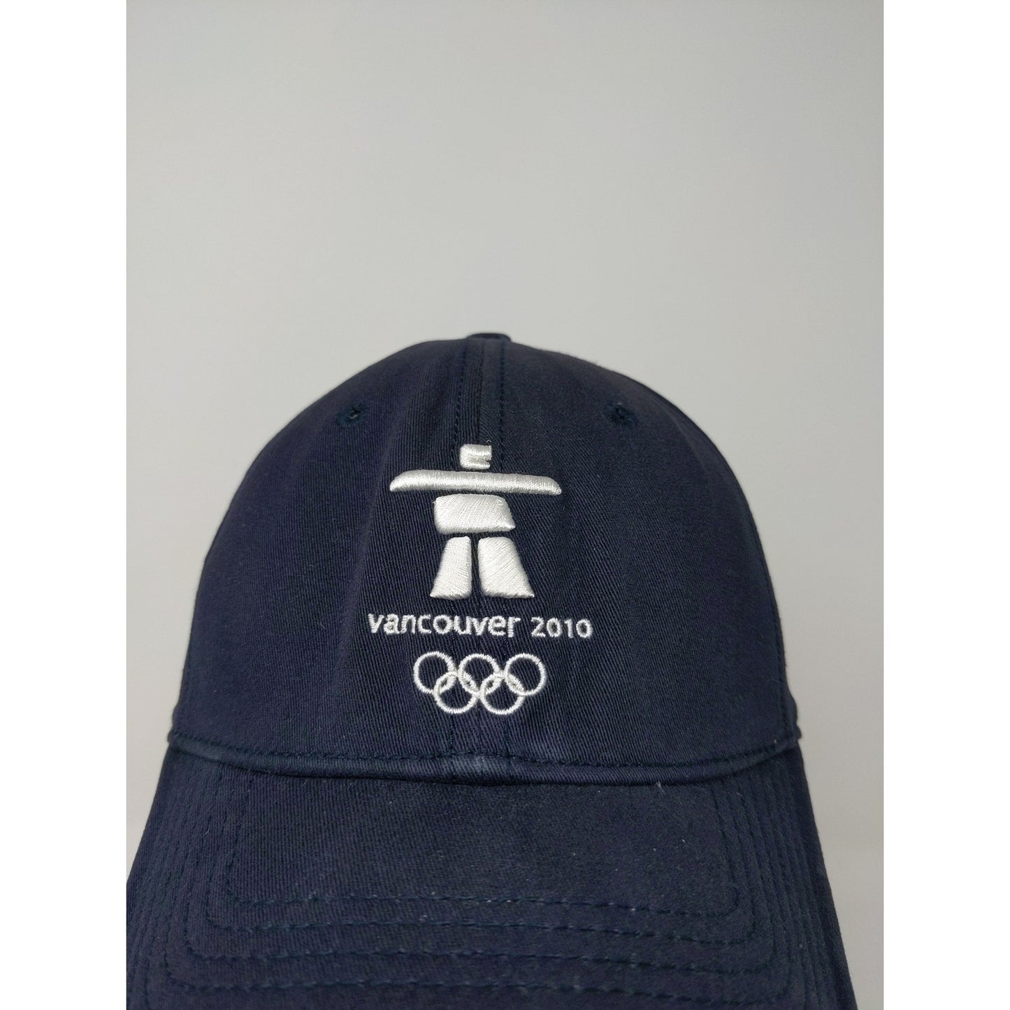 Vancouver 2010 XXI Olympic Winter Games Fitted Hat Size S-M Blue Embroidered