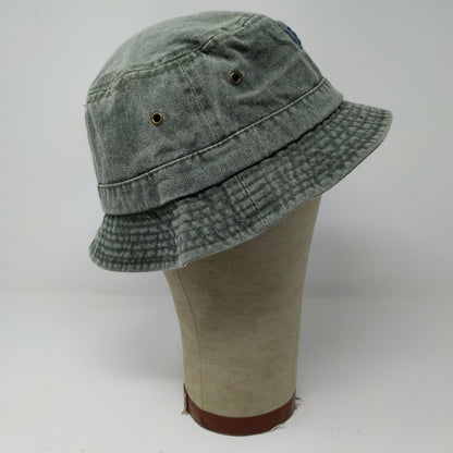 Madeira Beach Florida Bucket Hat Size M/L Green Embroidered Text