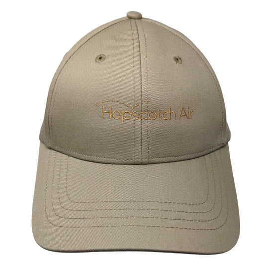 Lands' End Men's Strapback Hat Tan Size OS Hopscotch Air Embroidered Logo