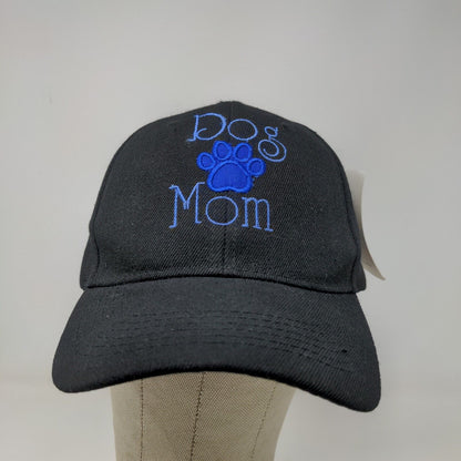 J&W Women's Strapback Hat Black Adjustable Dog Mom Embroidered Logo W/Tags