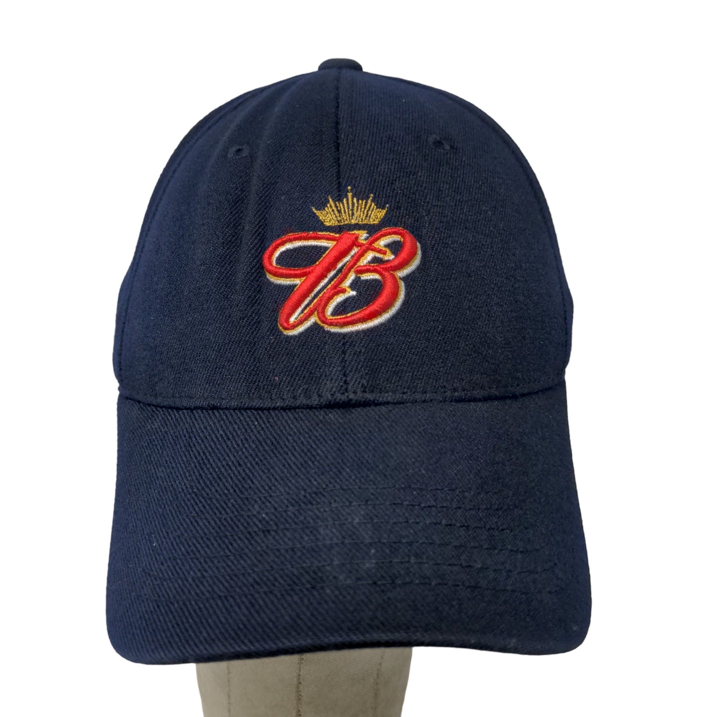 Budweiser One Fit Mens Hat Blue OSFA Embroidered Logo Acrylic Blend