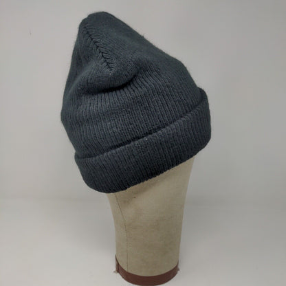 Polar Plus Men's Knit Black Beanie Toboggan Cap Hat Logo Patch Logo