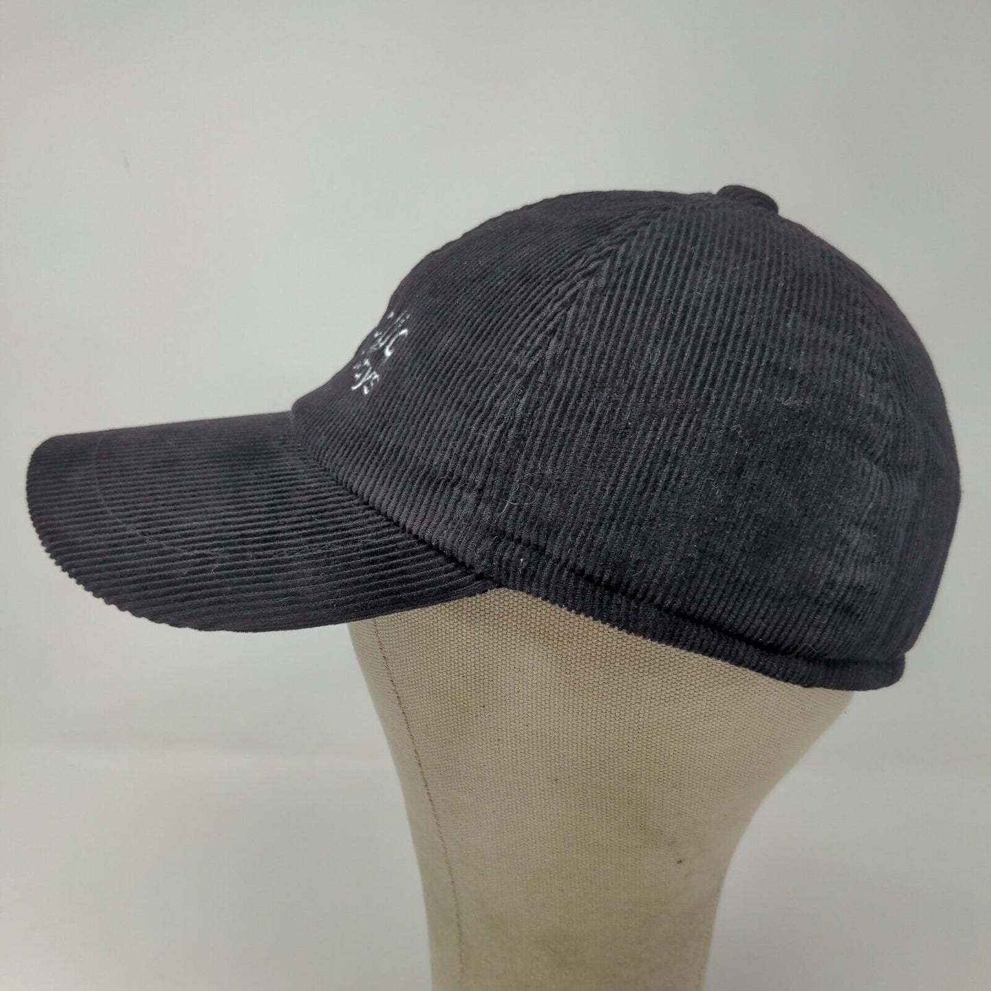 Republic Airways Men's Corduroy Fitted Hat Black Size 57CM Embroidered Logo