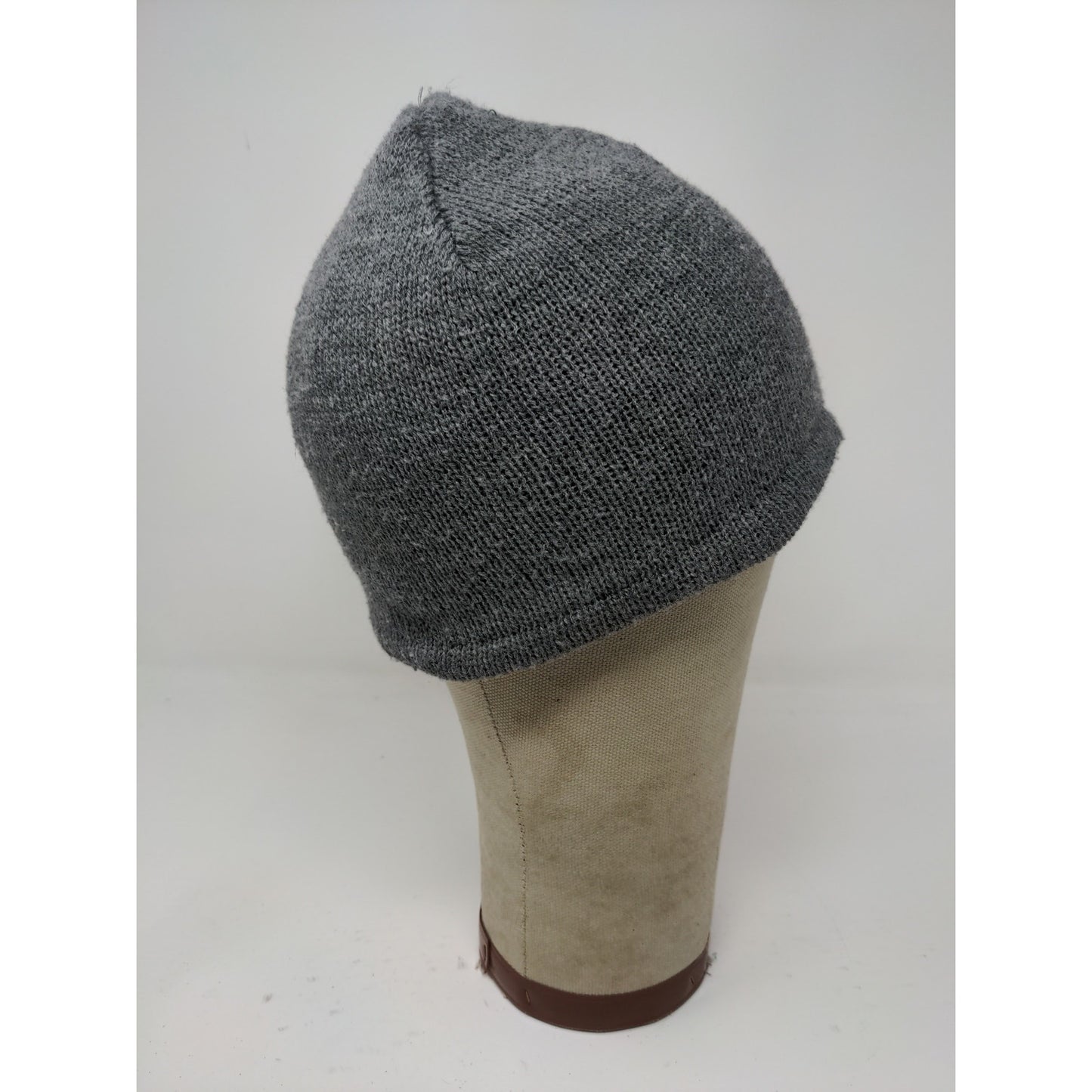 Port & Company Lined Beanie Hat Embroidered M Logo Gray 100% Acrylic