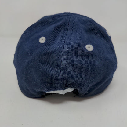 Old Navy Boy's Stretchy Hat Blue Size Small Embroidered Logo 100% Cotton