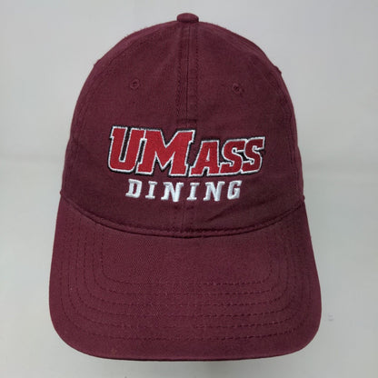 Otto UMass University of Massachusetts Slideback Hat Red OSFM Embroidered Logo