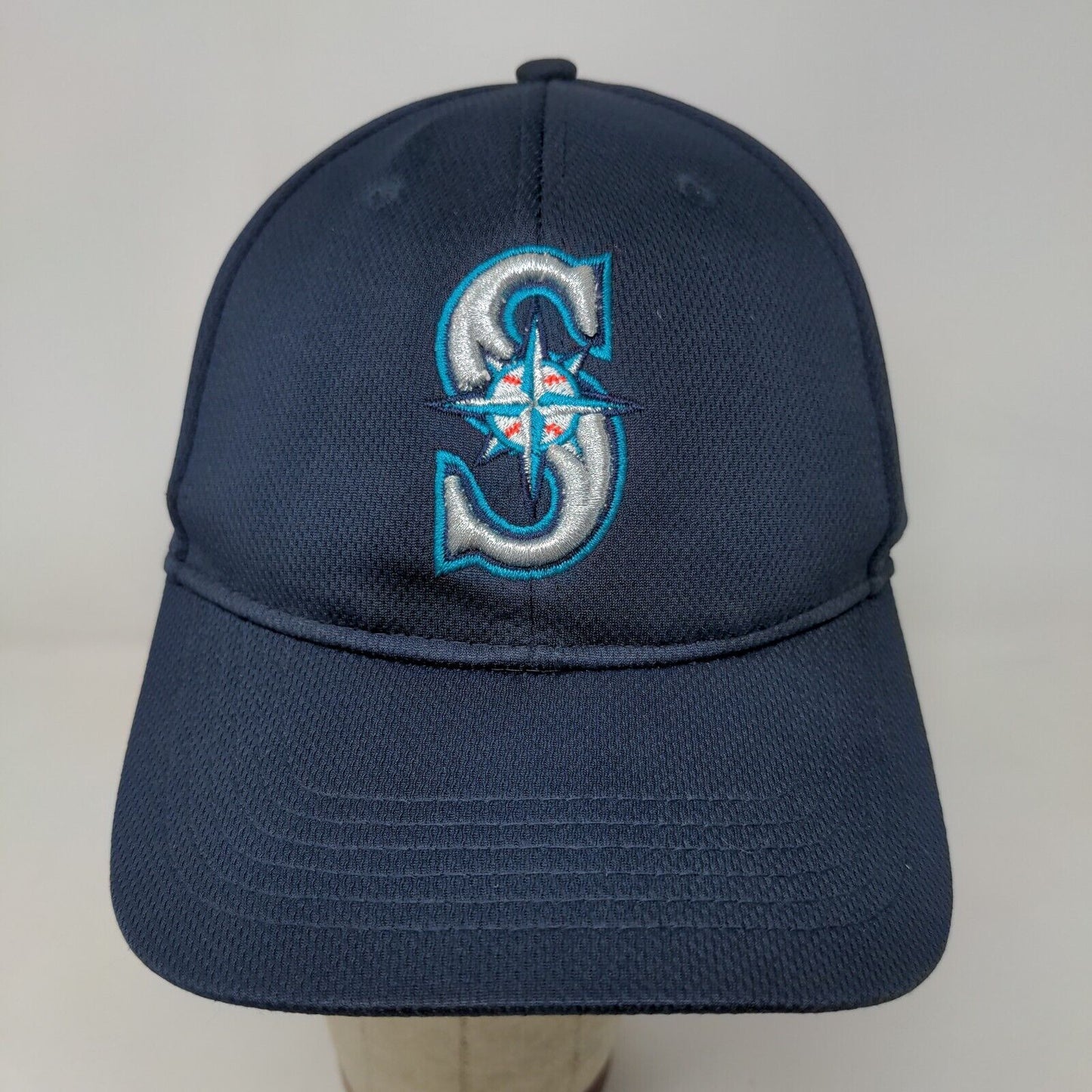 Team MLB Men's Seattle Mariners Strapback Hat Blue OSFM Embroidered Logo